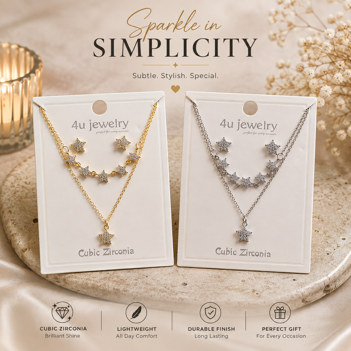 Celestial Star Layered Jewelry Set