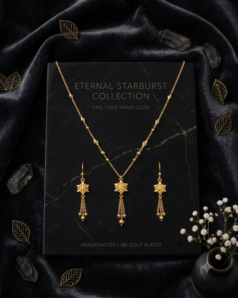 Elegant Star Tassel Necklace Set