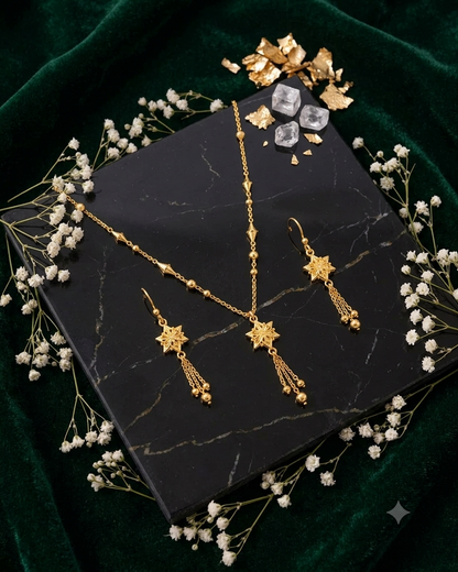 Elegant Star Tassel Necklace Set