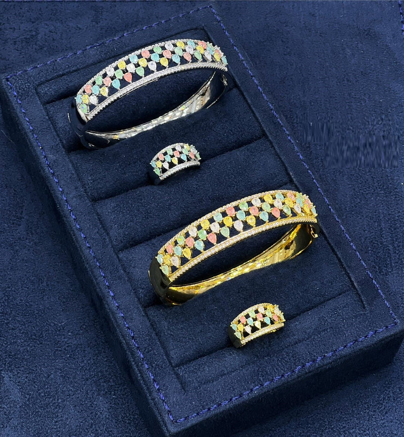 Linked Chain Glam Kada Set